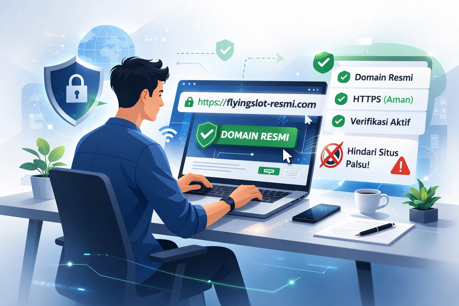 Panduan cara mengakses Flyingslot secara aman 2026 lewat verifikasi alamat dan HTTPS
