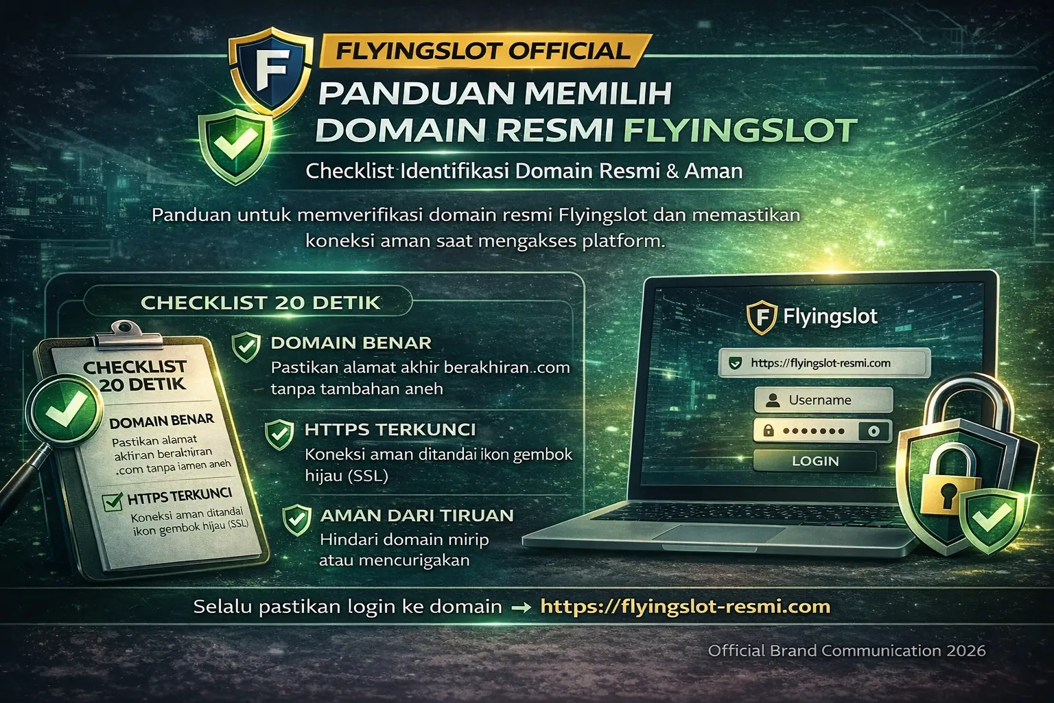 Panduan memilih domain resmi dan memastikan akses aman sebelum login