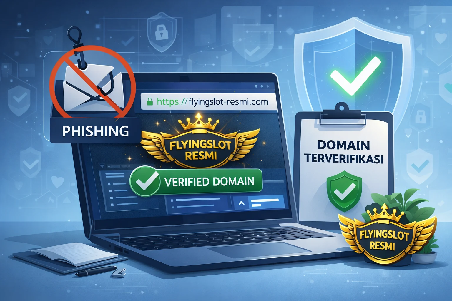 Panduan verifikasi domain resmi Flyingslot 2026 sebelum login, anti-phishing dan proteksi akun