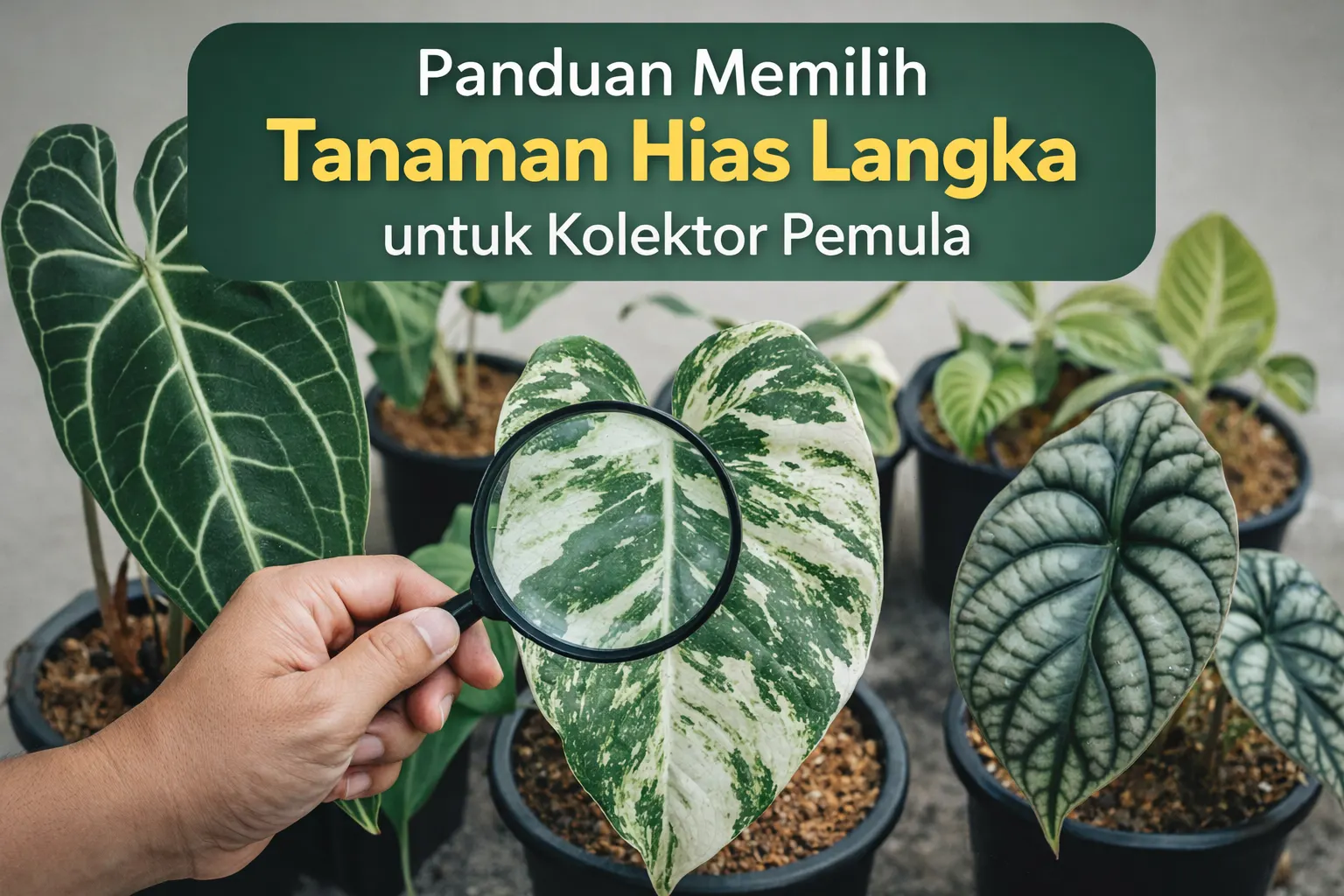 Panduan memilih tanaman hias langka untuk kolektor pemula dengan contoh Monstera Variegata dan Anthurium premium